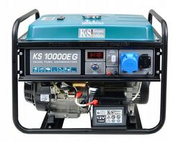 Benzininis–dujinis generatorius KS 10000E G, 8 kW, vienfazis