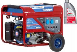Elektros generatorius DEDRA 5500W 12V/230V 5,5kW su alyva