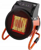 Keraminis ventiliatorinis šildytuvas 2000W su nuotoliniu valdymu, osciliacija, ECO režimu ir LED
