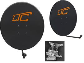 Palydovinė antena LTC 110, grafito spalvos, HD