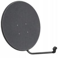 Palydovinė antena 110 cm grafito spalvos su apsaugine plokšte