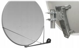 Palydovinė antena FAMAVAL TRX 120x110 cm, šviesiai pilka, aliuminio