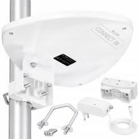 Lauko TV antena DVB-T2, aktyvi, UHF filtras, GSM apsauga, 1 m maitinimo laidas, FULL HD, 4K, 8K