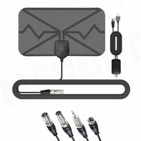 FM antena su stiprintuvu ir 4 adapteriais, 88–108 MHz, universali
