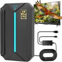 Kambario TV antena Strong DVB-T2 HEVC su 4K stiprintuvu ir adapteriu