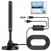 Kambarinė DVB-T2 TV antena su magnetu, USB, HEVC palaikymas