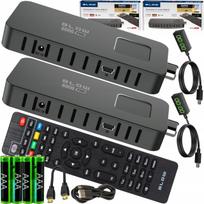 Televizoriaus imtuvas DVB-T2 HEVC H.265, 2 vnt., mini, su nuotolinio valdymo pultu, HDMI