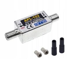 Išorinis FM VHF antenos stiprintuvas DAB+ DVB-T2 APL-102e, 25 dB, 12V AMS