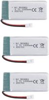 3 vnt. įkraunama lipo baterija (3,7 V, 1200 mAh Lipo), skirta "Syma X5SC X5SW Quadricopter" dronams