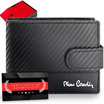 Vyriška odinė piniginė Pierre Cardin, juoda, RFID apsauga A6088706