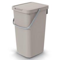 Keden šiukšliadėžė Systema Q Collect, smėlio spalvos, 25 l