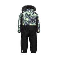 Huppa Berniukų žieminis kombinezonas BRUCE 2, lime pattern/ black