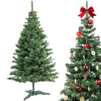 Dirbtinė pušis 220 cm, Creative Home, tikroviškas žalias medis, itin storas, sulankstomas kalėdinis papuošimas, intensyviai tankios šakos, stabilus pagrindas, viduje ir lauke