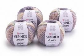 YarnArt Summer Dream siūlai mezgimui, įvairiaspalviai, 4vnt., spalvos kodas: 4310