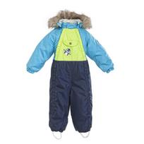 Huppa Berniukų žieminis kombinezonas RENNY, blue atoll/ lime/ peacoat, 74 cm