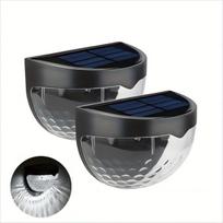 Saulės energijos tvoros šviestuvai, Black Shell White Light