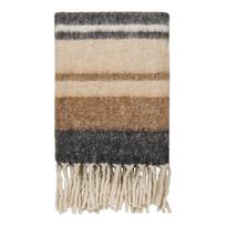 Pledas HOUSE NORDIC CARMEL Plaid 130x170cm Juoda/Ruda