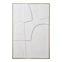 Sienos dekoracija HOUSE NORDIC Madeline Relief Balta
