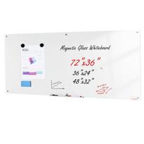 Magnetinė stiklo lenta su žymeklių dėklu