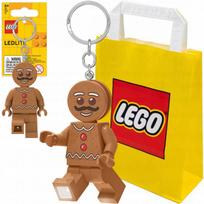 Raktų pakabukas su LEGO žibintuvėliu Gingerbread Man LGL-KE182