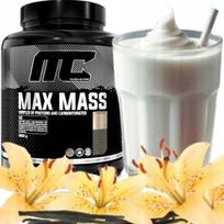 Gaineris raumenų masei Muscle Care Max Mass 3000 g, vanilinis