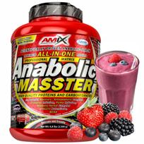Masės gaineris AMIX ANABOLIC MASSTER Forest Fruit, baltymai, kreatinas, angliavandeniai