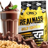 Gainer baltyminiai angliavandeniai Real Pharm Real Mass 3kg šokolado-riešutų