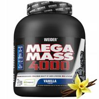 Gaineris WEIDER MEGA MASS 4000 3kg vanilinis, su baltymais, angliavandeniais ir kreatinu