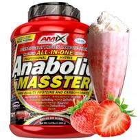 Baltyminis masės priauginimo papildas Amix Anabolic Masster su kreatinu, DigeZyme, CFM, braškių skonio