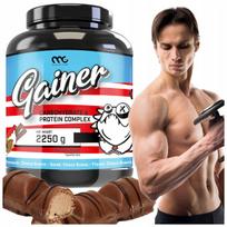 Masės didinimo kokteilis Muscle Clinic 2250g Kinder Bueno skonis