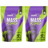 Baltyminis angliavandenių gaineris Mass Kong braškinis 1000g Hiro, 2 vnt.