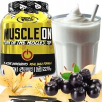 Gainer baltymų ir angliavandenių mišinys Real Pharm Muscle ON 2270g vanilė uogos
