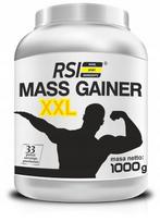 Gainer Mega Mass 1kg natūralaus skonio angliavandenių masės stipriklis
