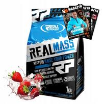 Gaineris REAL PHARM REAL MASS 1000g su maltodekstrinu, baltymais, aminorūgštimis ir BCAA