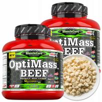 Gainer 5kg su BCAA, Beef Protein, Vitargo, skaidulomis, glutaminu ir Kreatinu KreAlkalyn