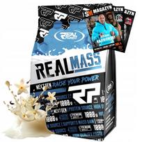 Baltymų ir masės gaineris REAL PHARM REAL MASS 1000g su maltodekstrinu ir BCAA