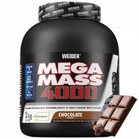 Gaineris WEIDER MEGA MASS 4000 3kg šokoladinis baltymai, angliavandeniai, kreatinas