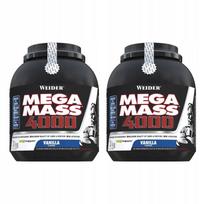 Baltyminiai milteliai Weider Mega Mass 4000 3 kg, vanilės skonio, 2 vnt.