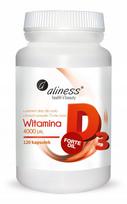 Vitaminas D3 Forte aliejus 4000 TV 120 kapsulių Aliness