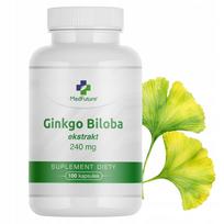 Ginkmedžio ekstraktas 240 mg, 100 vegetariškų kapsulių