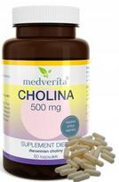 Maisto papildas Medverita CHOLINE cholino bitartratas 500mg 60 kaps.