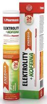 Putojančios tabletės Pharmasis Electrolytes + Caffeine, 24 vnt.