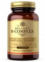 Vitaminų B kompleksas Solgar MEGASORB B-COMPLEX "50", 100 tablečių