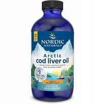 Žuvų taukai Nordic Naturals Arctic Cod Liver Oil 237 ml, apelsinų skonio