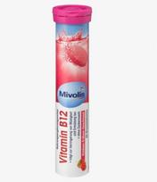 Vitamino B12 putojančios tabletės Mivolis, 20 vnt., 82 g, Vokietija