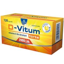 Vitaminas D D-Vitum Forte 2000 IU, 120 kapsulių