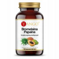Maisto papildas Yango Bromelain ir Papain 490 mg 90 kapsulių veganiškas