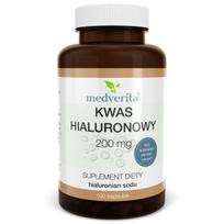 Hialurono rūgštis 200 mg 100 kapsulių Medverita