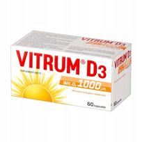 Vitaminas D3 Vitrum 1000 IU kapsulės, 60 vnt.