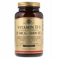 Maisto papildas Solgar Vitamin D3 (Cholecalciferol) 1000 IU 250 kapsulių